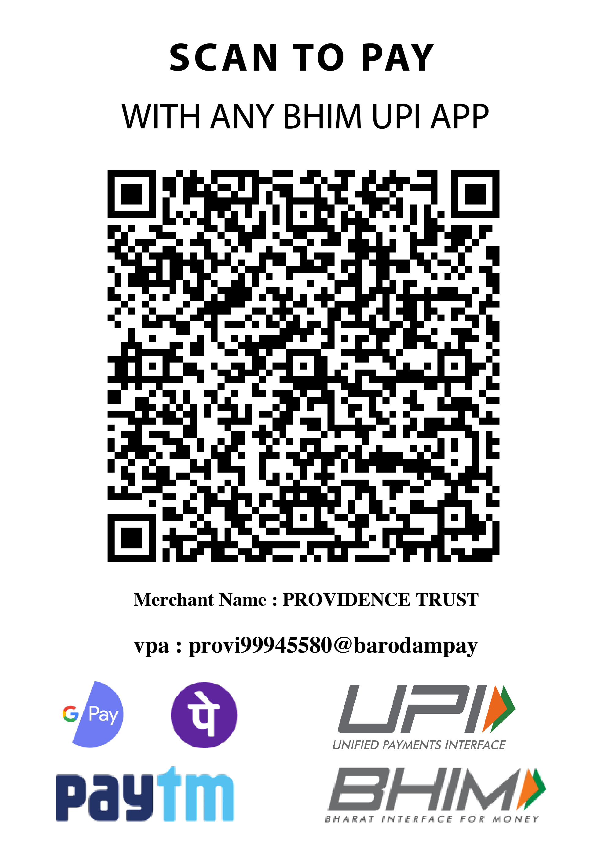 Donation QR code